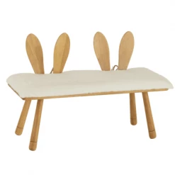 Meubles & Design Tables Et Chaises Enfant Banc Enfant Mignon Dossier Oreilles De Lapin