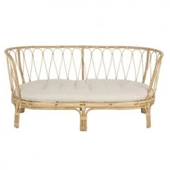 Maisons Du Monde Fauteuils Et Poufs Enfant Banquette 2 Places En Rotin