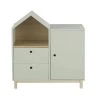 Maisons Du Monde Commodes Enfant Cabinet De Rangement 1 Porte 1 Niche 2 Tiroirs Vert