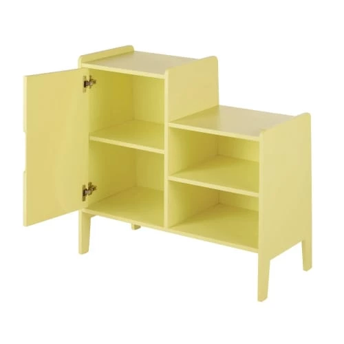 Maisons Du Monde Commodes Enfant Cabinet De Rangement 1 Porte 2 Niches Jaune 2 Maisons Du Monde Commodes Enfant Cabinet De Rangement 1 Porte 2 Niches Jaune – Image 2