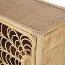 Maisons Du Monde Commodes Enfant Cabinet De Rangement 2 Portes En Rotin Motifs Fleurs -Commodes enfant Soldes cabinet de rangement 2 portes en rotin motifs fleurs 1000 10 21 225685 3