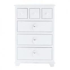 Maisons Du Monde Commodes Et Cabinets Cabinet De Rangement 6 Tiroirs Blanc