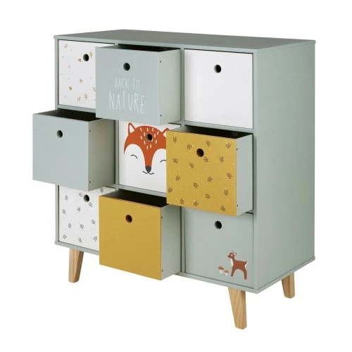 Maisons Du Monde Commodes Et Tables à Langer Cabinet De Rangement Bébé 9 Tiroirs Multicolore 2 Maisons Du Monde Commodes Et Tables à Langer Cabinet De Rangement Bébé 9 Tiroirs Multicolore – Image 2