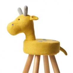 Crochetts Tables Et Chaises Enfant Chaise Berta 100% Coton Jaune -Commodes enfant Soldes chaise berta 100 coton jaune 2