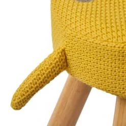 Crochetts Tables Et Chaises Enfant Chaise Berta 100% Coton Jaune -Commodes enfant Soldes chaise berta 100 coton jaune 5