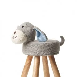 Crochetts Tables Et Chaises Enfant Chaise Billy 100% Coton Gris -Commodes enfant Soldes chaise billy 100 coton gris 2