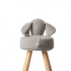 Crochetts Tables Et Chaises Enfant Chaise Billy 100% Coton Gris -Commodes enfant Soldes chaise billy 100 coton gris 4