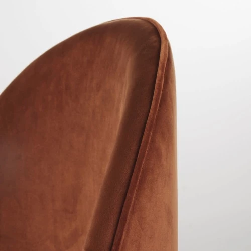 Maisons Du Monde Chaises De Bureau Enfant Chaise De Bureau à Roulettes En Velours Marron écureuil 3 Maisons Du Monde Chaises De Bureau Enfant Chaise De Bureau à Roulettes En Velours Marron écureuil – Image 3