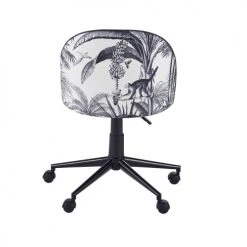 Maisons Du Monde Chaises De Bureau Enfant Chaise De Bureau à Roulettes Motif Jungle Et Métal Noir -Commodes enfant Soldes chaise de bureau a roulettes motif jungle et metal noir 1000 3 29 225406 4