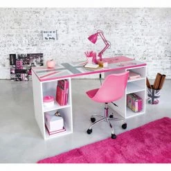 Maisons Du Monde Chaises De Bureau Enfant Chaise De Bureau à Roulettes Rose -Commodes enfant Soldes chaise de bureau a roulettes rose 1000 1 33 134964 10