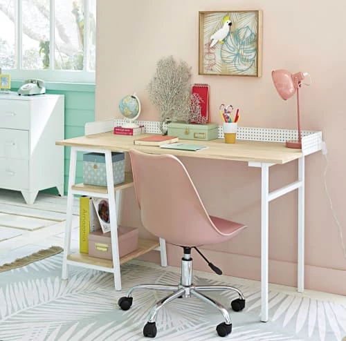 Maisons Du Monde Chaises De Bureau Enfant Chaise De Bureau à Roulettes Rose 5 Maisons Du Monde Chaises De Bureau Enfant Chaise De Bureau à Roulettes Rose – Image 5