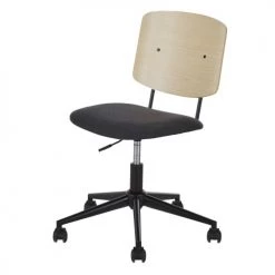 Maisons Du Monde Chaises De Bureau Enfant Chaise De Bureau Réglable Gris Anthracite Et Peuplier à Roulettes