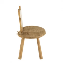 Meubles & Design Tables Et Chaises Enfant Chaise Enfant Avec Dossier Ourson Et Coussin Marron -Commodes enfant Soldes chaise enfant avec dossier ourson et coussin marron 2