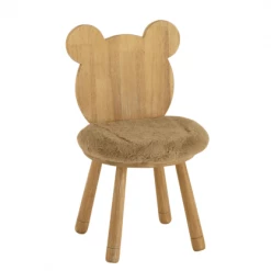 Commodes enfant Soldes 13 Meubles & Design Tables Et Chaises Enfant Chaise Enfant Avec Dossier Ourson Et Coussin Marron