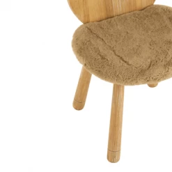 Meubles & Design Tables Et Chaises Enfant Chaise Enfant Avec Dossier Ourson Et Coussin Marron -Commodes enfant Soldes chaise enfant avec dossier ourson et coussin marron 4