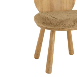 Meubles & Design Tables Et Chaises Enfant Chaise Enfant Avec Dossier Ourson Et Coussin Marron -Commodes enfant Soldes chaise enfant avec dossier ourson et coussin marron 5