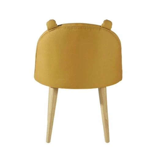 Maisons Du Monde Fauteuils Et Poufs Enfant Chaise Enfant Jaune Moutarde Motif Tête De Tigre Et Bouleau Massif 3 Maisons Du Monde Fauteuils Et Poufs Enfant Chaise Enfant Jaune Moutarde Motif Tête De Tigre Et Bouleau Massif – Image 3