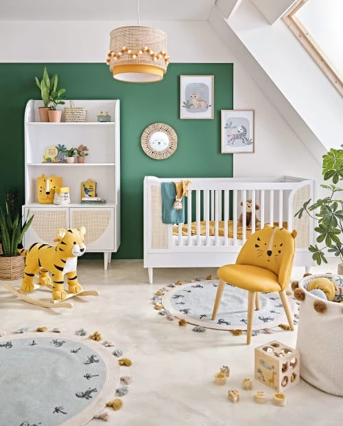 Maisons Du Monde Fauteuils Et Poufs Enfant Chaise Enfant Jaune Moutarde Motif Tête De Tigre Et Bouleau Massif 5 Maisons Du Monde Fauteuils Et Poufs Enfant Chaise Enfant Jaune Moutarde Motif Tête De Tigre Et Bouleau Massif – Image 5