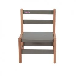 Combelle Tables Et Chaises Enfant Chaise Enfant Louise - Bicolore Gris - 33x46x27 Cm -Commodes enfant Soldes chaise enfant louise bicolore gris 33x46x27 cm 2