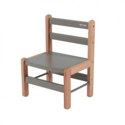 Combelle Tables Et Chaises Enfant Chaise Enfant Louise - Bicolore Gris - 33x46x27 Cm -Commodes enfant Soldes chaise enfant louise bicolore gris 33x46x27 cm 3