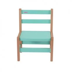 Combelle Tables Et Chaises Enfant Chaise Enfant Louise - Bicolore Vert Menthe - 33x46x27 Cm -Commodes enfant Soldes chaise enfant louise bicolore vert menthe 33x46x27 cm 3