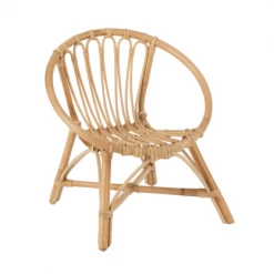 Meubles & Design Tables Et Chaises Enfant Chaise Enfant Ronde Rotin Naturel