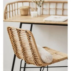 Saudara Collections Tables Et Chaises Enfant Chaise Junior Rotin Et Métal -Commodes enfant Soldes chaise junior rotin et metal 3