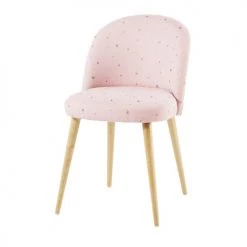 Maisons Du Monde Chaises Chaise Vintage Rose Motifs étoiles Dorées