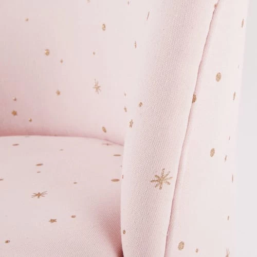 Maisons Du Monde Chaises Chaise Vintage Rose Motifs étoiles Dorées 3 Maisons Du Monde Chaises Chaise Vintage Rose Motifs étoiles Dorées – Image 3