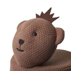 Crochetts Tables Et Chaises Enfant Chaise Yogui 100% Coton Marron -Commodes enfant Soldes chaise yogui 100 coton marron 3