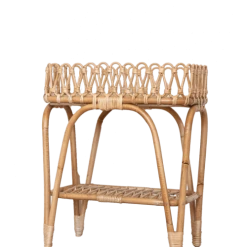 Saudara Collections Tables Et Chaises Enfant Chevet / Table D'appoint En Rotin Naturel - Plateau Fantaisie