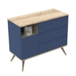 Sauthon Original Commodes Enfant Commode 1 Porte 3 Tiroirs 95x115x51cm Bleu 11 Sauthon Original Commodes Enfant Commode 1 Porte 3 Tiroirs 95x115x51cm Bleu -Commodes enfant Soldes commode 1 porte 3 tiroirs 95x115x51cm bleu 4