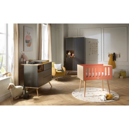 Sauthon Original Commodes Enfant Commode 1 Porte 3 Tiroirs 95x115x51cm Gris 4 Sauthon Original Commodes Enfant Commode 1 Porte 3 Tiroirs 95x115x51cm Gris – Image 4