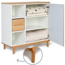 Wookids Commodes Enfant Commode 1 Porte Bleu Ciel -Commodes enfant Soldes commode 1 porte bleu ciel 4