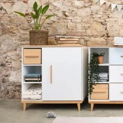 Wookids Commodes Enfant Commode 1 Porte Bleu Ciel -Commodes enfant Soldes commode 1 porte bleu ciel 5