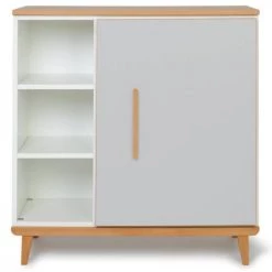 Wookids Commodes Enfant Commode 1 Porte Manhattan Gris