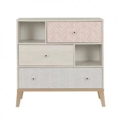 Gami Commodes Enfant Commode 3 Tiroirs 2 Niches Châtaignier Blanchi 8 Gami Commodes Enfant Commode 3 Tiroirs 2 Niches Châtaignier Blanchi -Commodes enfant Soldes commode 3 tiroirs 2 niches chataignier blanchi 2