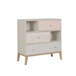Gami Commodes Enfant Commode 3 Tiroirs 2 Niches Châtaignier Blanchi 10 Gami Commodes Enfant Commode 3 Tiroirs 2 Niches Châtaignier Blanchi -Commodes enfant Soldes commode 3 tiroirs 2 niches chataignier blanchi 4