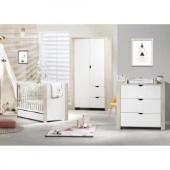 Sauthon Commodes Enfant Commode 3 Tiroirs 94x98x51cm En Bois Blanc 5 Sauthon Commodes Enfant Commode 3 Tiroirs 94x98x51cm En Bois Blanc -Commodes enfant Soldes commode 3 tiroirs 94x98x51cm en bois blanc 2