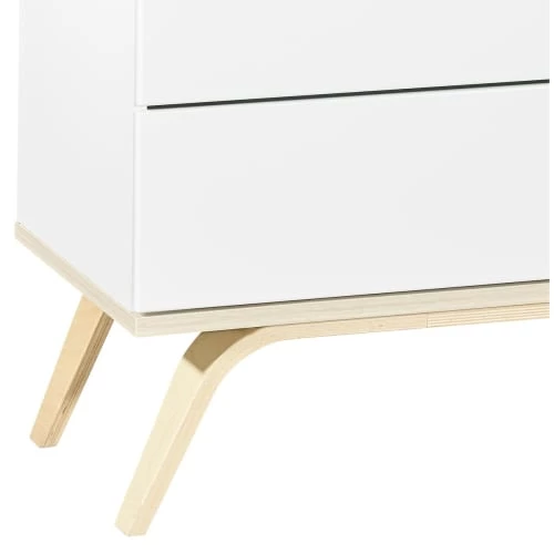 Sauthon Commodes Enfant Commode 3 Tiroirs 95x115x51cm En Bois Blanc 2 Sauthon Commodes Enfant Commode 3 Tiroirs 95x115x51cm En Bois Blanc – Image 2