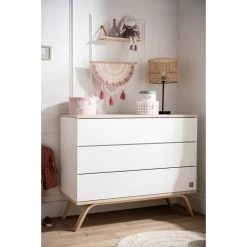 Sauthon Commodes Enfant Commode 3 Tiroirs 95x115x51cm En Bois Blanc 11 Sauthon Commodes Enfant Commode 3 Tiroirs 95x115x51cm En Bois Blanc -Commodes enfant Soldes commode 3 tiroirs 95x115x51cm en bois blanc 5