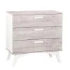 Sauthon Commodes Enfant Commode 3 Tiroirs 95x96x51cm En Bois Gris