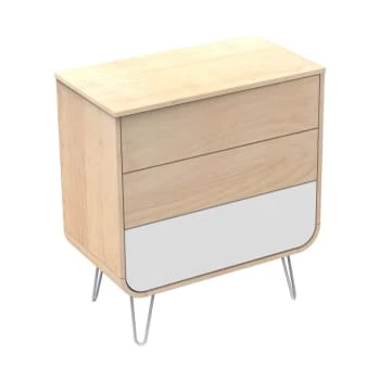 Sauthon Original Commodes Enfant Commode 3 Tiroirs 97x87x48cm En Bois Blanc 5 Sauthon Original Commodes Enfant Commode 3 Tiroirs 97x87x48cm En Bois Blanc – Image 5