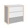 Bellamy Commodes Enfant Commode 3 Tiroirs Blanc Gris