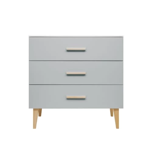 Bopita Commodes Enfant Commode 3 Tiroirs Blanc Gris 3 Bopita Commodes Enfant Commode 3 Tiroirs Blanc Gris – Image 3