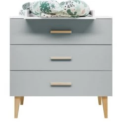 Bopita Commodes Enfant Commode 3 Tiroirs Blanc Gris 11 Bopita Commodes Enfant Commode 3 Tiroirs Blanc Gris -Commodes enfant Soldes commode 3 tiroirs blanc gris 9