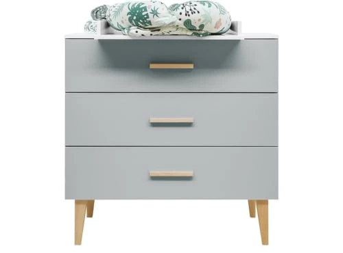 Bopita Commodes Enfant Commode 3 Tiroirs Blanc Gris 6 Bopita Commodes Enfant Commode 3 Tiroirs Blanc Gris – Image 6