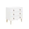Bopita Commodes Enfant Commode 3 Tiroirs Blanc Naturel Naturel