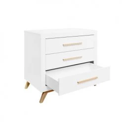 Bopita Commodes Enfant Commode 3 Tiroirs Blanc Naturel Naturel -Commodes enfant Soldes commode 3 tiroirs blanc naturel naturel 9
