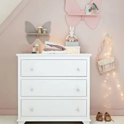 Maisons Du Monde Commodes Et Cabinets Commode 3 Tiroirs Blanche -Commodes enfant Soldes commode 3 tiroirs blanche 1000 6 40 135258 7